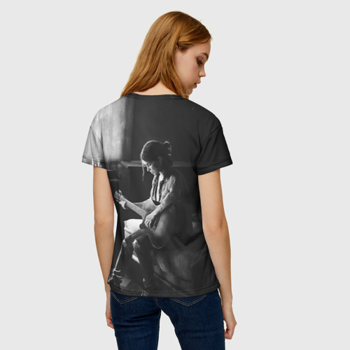 Женская футболка 3D с принтом THE LAST OF US PART 2 ЭЛЛИ, вид сзади #2