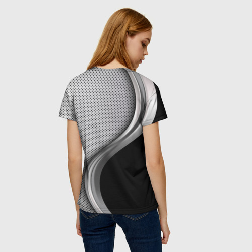 Женская футболка 3D с принтом VOLVO, вид сзади #2