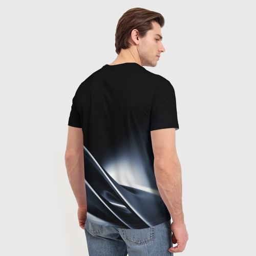 Мужская футболка 3D с принтом Subaru, вид сзади #2