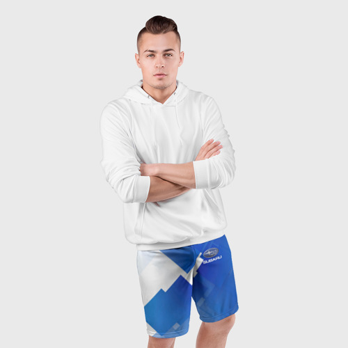 Мужские шорты спортивные с принтом SUBARU, фото #4
