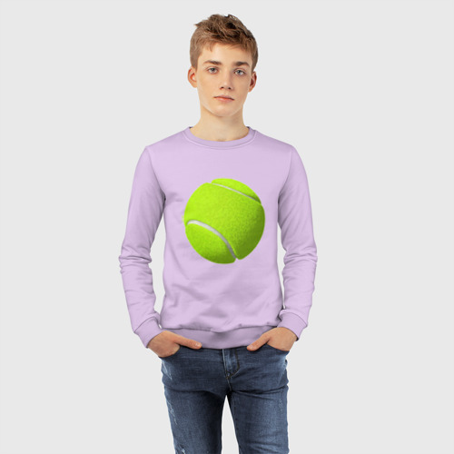 Детский свитшот хлопок с принтом Теннис, фото #4