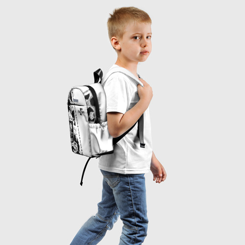 Детский рюкзак 3D с принтом Георгий, вид сзади #1