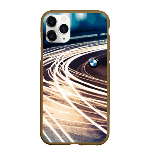 Чехол для iPhone 11 Pro Max матовый с принтом BMW, вид спереди #2