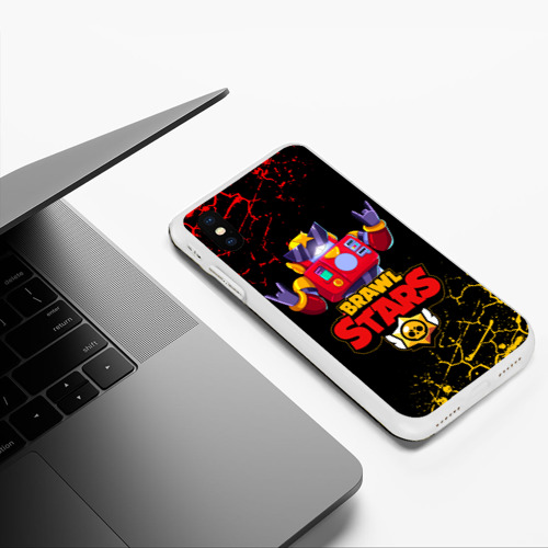 Чехол для iPhone XS Max матовый с принтом БРАВЛ СТАРС SURGE | ВОЛНА, фото #5