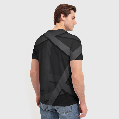 Мужская футболка 3D с принтом PORSCHE, вид сзади #2