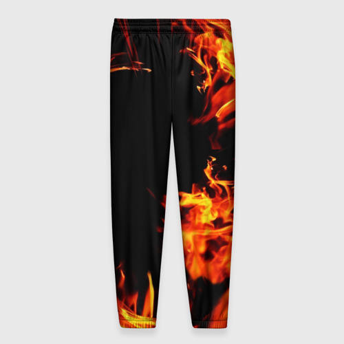 Мужские брюки 3D с принтом Хвост Феи языки пламени, вид сзади #1