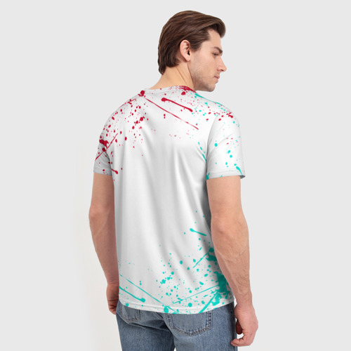 Мужская футболка 3D с принтом LIVERPOOL | ЛИВЕРПУЛЬ, вид сзади #2