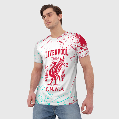 Мужская футболка 3D с принтом LIVERPOOL | ЛИВЕРПУЛЬ, фото на моделе #1