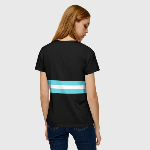Женская футболка 3D с принтом Fire Force - 8-ая бригада, вид сзади #2