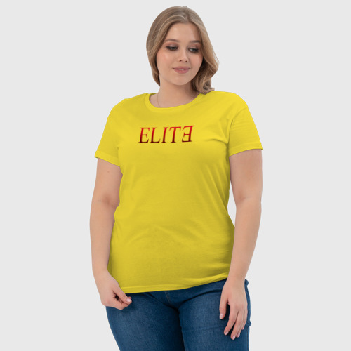 Женская футболка хлопок с принтом Elite Netflix сериал, фото #4