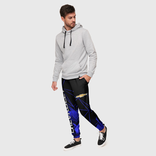 Мужские брюки 3D с принтом CHEVROLET, фото на моделе #1