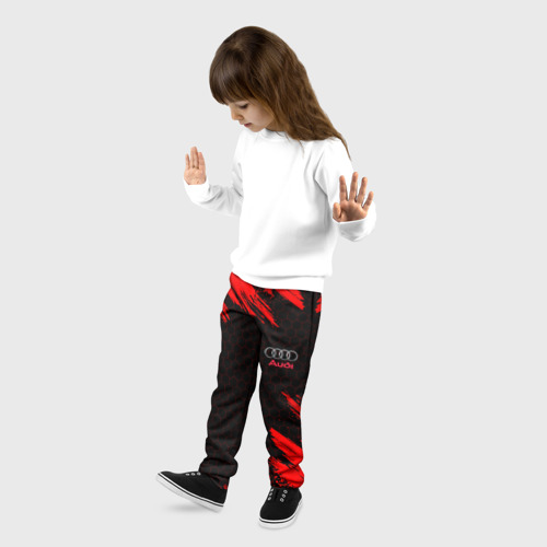 Детские брюки 3D с принтом AUDI, фото на моделе #1