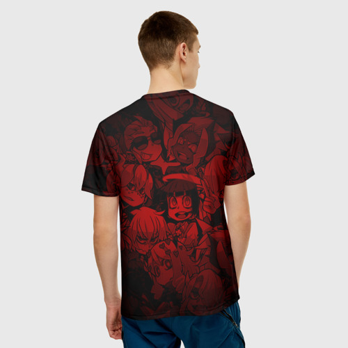 Мужская 3D футболка с принтом HELLTAKER LUCIFER, вид сзади #2