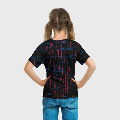 Детская футболка 3D с принтом Barselona, вид сзади #2