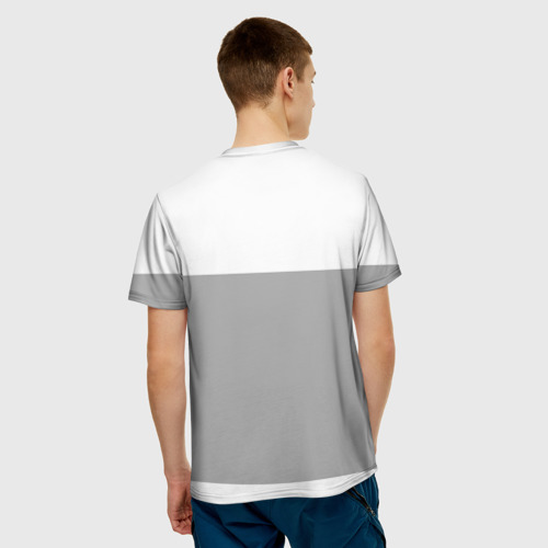 Мужская 3D футболка с принтом Сердитая Малина HELLTAKER, вид сзади #2