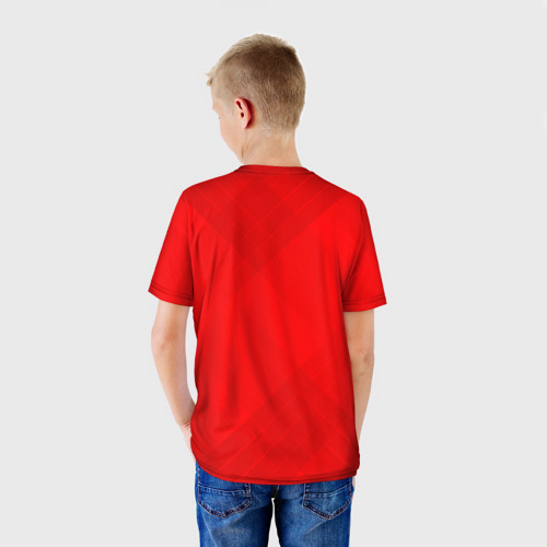 Детская 3D футболка с принтом ARSENAL, вид сзади #2