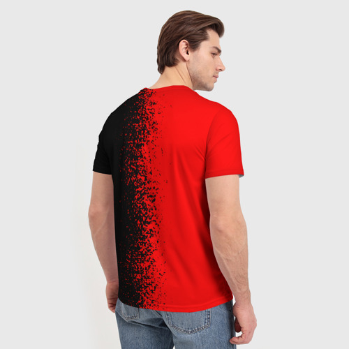 Мужская футболка 3D с принтом INFINITI, вид сзади #2