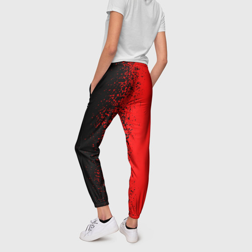 Женские брюки 3D с принтом INFINITI, вид сзади #2
