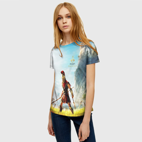 Женская футболка 3D с принтом ASSASSIN`S CREED l ODYSSEY(S), фото на моделе #1