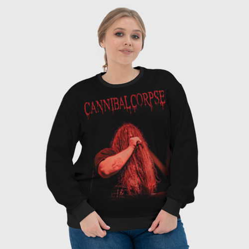 Женский свитшот 3D с принтом Cannibal Corpse #6, фото #4
