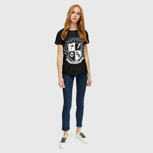 Женская футболка 3D с принтом Академия Амбрелла, вид сбоку #3