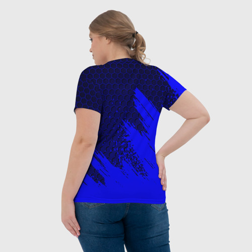 Женская футболка 3D с принтом NISSAN, вид сзади #2