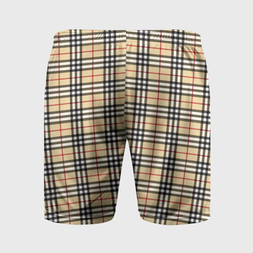 Мужские шорты спортивные с принтом The Gentlemen Beige, вид сзади #1