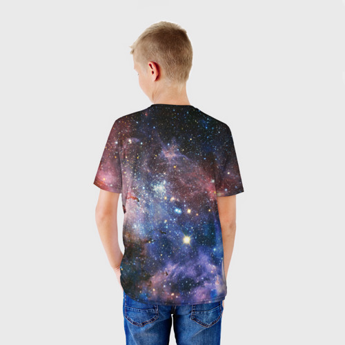 Детская футболка 3D с принтом MINECRAFT, вид сзади #2