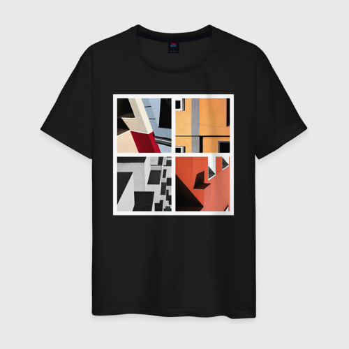 Мужская футболка хлопок с принтом Архитектура, вид спереди #2