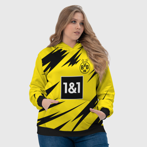 Женская толстовка 3D с принтом HAALAND Borussia Dortmund, фото #4