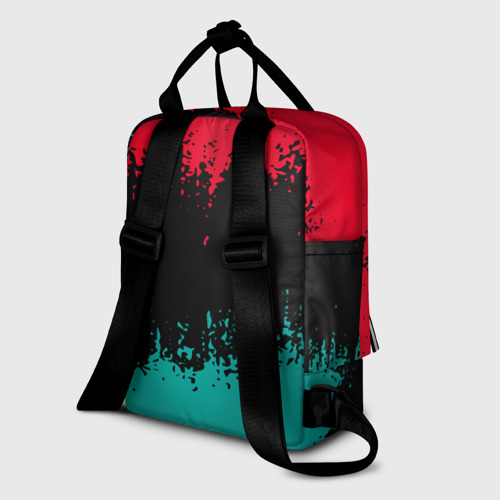 Женский рюкзак 3D с принтом LIVERPOOL, вид сзади #1