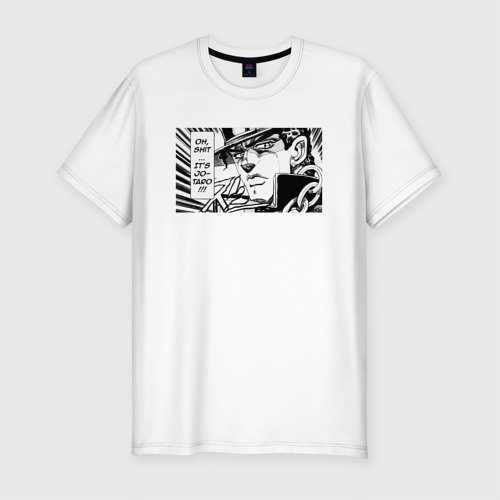 Мужская футболка премиум с принтом О нет, это Джотаро!, вид спереди #2