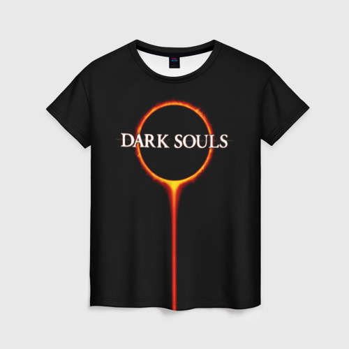 Женская футболка 3D с принтом Dark Souls, вид спереди #2