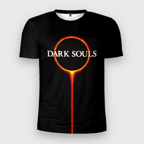 Мужская футболка 3D Slim с принтом Dark Souls, вид спереди #2