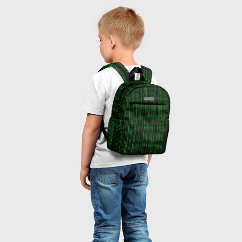 Детский рюкзак 3D с принтом Matrix, фото на моделе #1