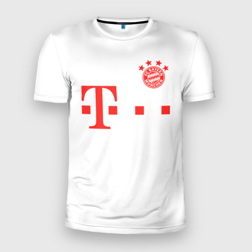 Мужская футболка 3D Slim с принтом FC Bayern M?nchen 20/21, вид спереди #2