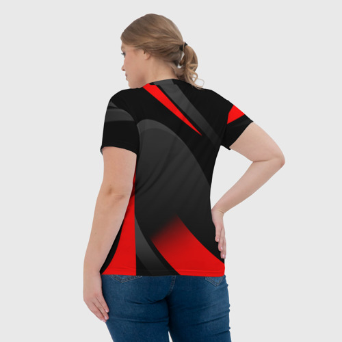 Женская футболка 3D с принтом FC Bayern Munchen, вид сзади #2