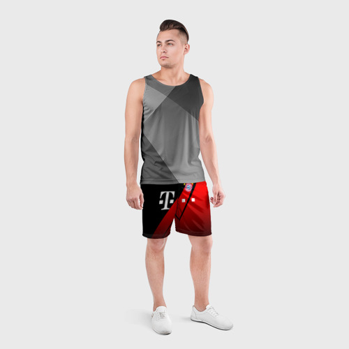 Мужские шорты спортивные с принтом FC Bayern Munchen Форма, вид сбоку #3