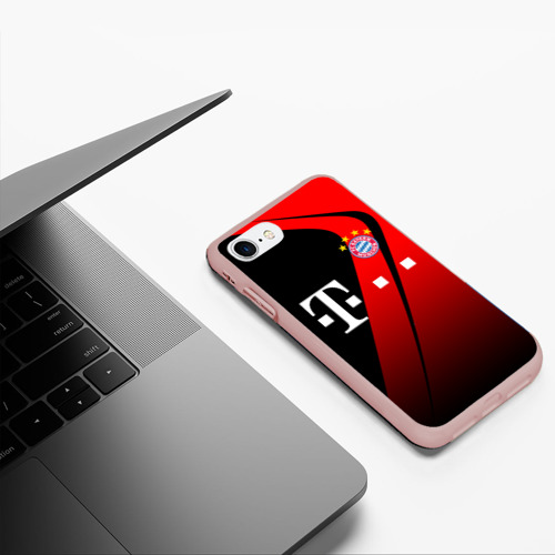 Чехол для iPhone 7/8 матовый с принтом FC Bayern Munchen Форма, фото #5