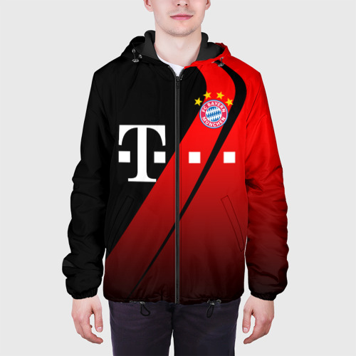 Мужская куртка 3D с принтом FC Bayern Munchen Форма, вид сбоку #3