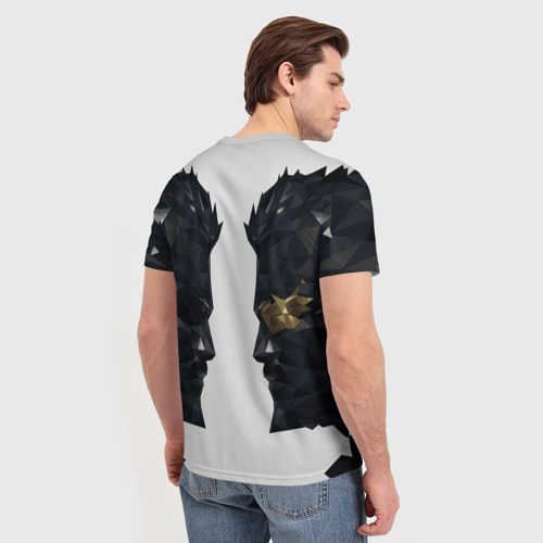 Мужская футболка 3D с принтом Deus Ex, вид сзади #2
