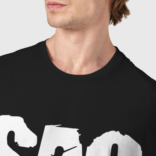 Мужская футболка хлопок с принтом SAO, фото #4