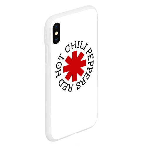 Чехол для iPhone XS Max матовый с принтом Red Hot Chili Peppers, вид сбоку #3