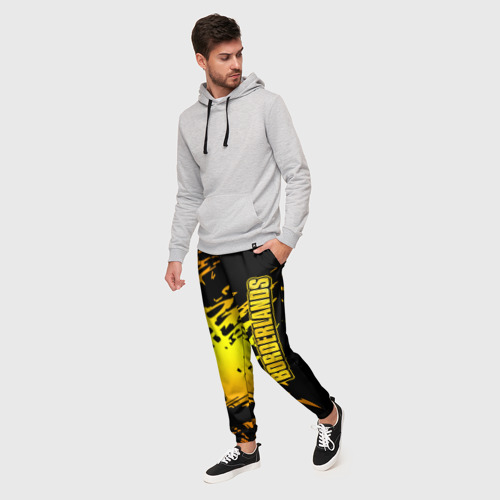 Мужские брюки 3D с принтом Borderlands, фото на моделе #1