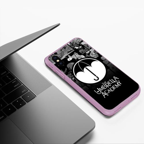 Чехол для iPhone XS Max матовый с принтом Академия Амбрелла, фото #5