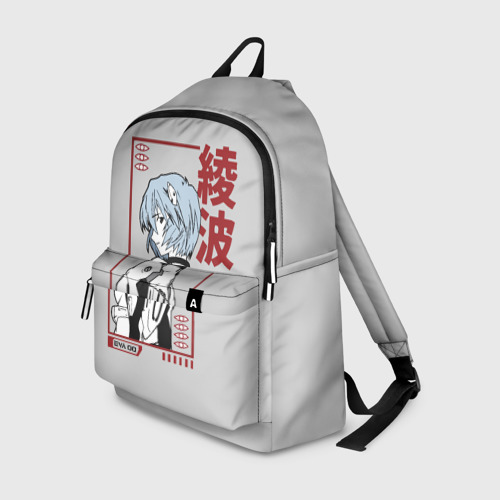 Рюкзак 3D с принтом Рэй Аянами, вид спереди #2
