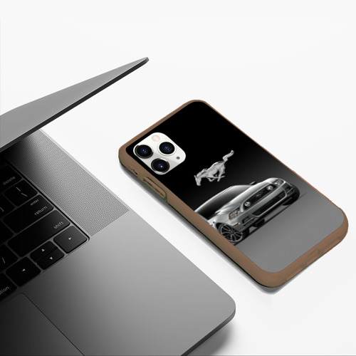 Чехол для iPhone 11 Pro Max матовый с принтом Mustang, фото #5