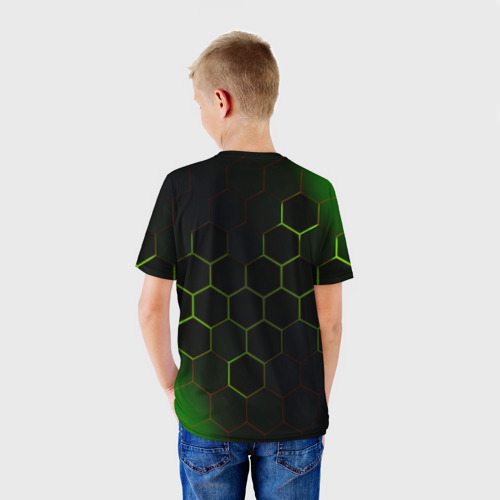 Детская 3D футболка с принтом ROBLOX / РОБЛОКС, вид сзади #2