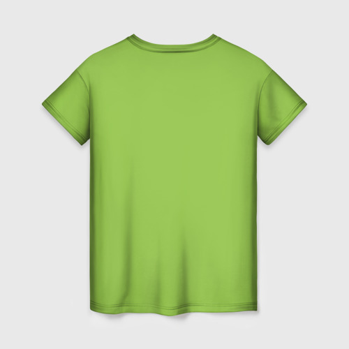 Женская футболка 3D с принтом Гринч, вид сзади #1