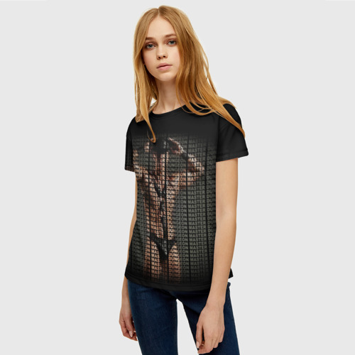 Женская футболка 3D с принтом Dungen Master color, фото на моделе #1
